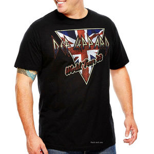 Def Leppard Word Tour 83 metal rock Official T-Shirt XLT B&T NWT